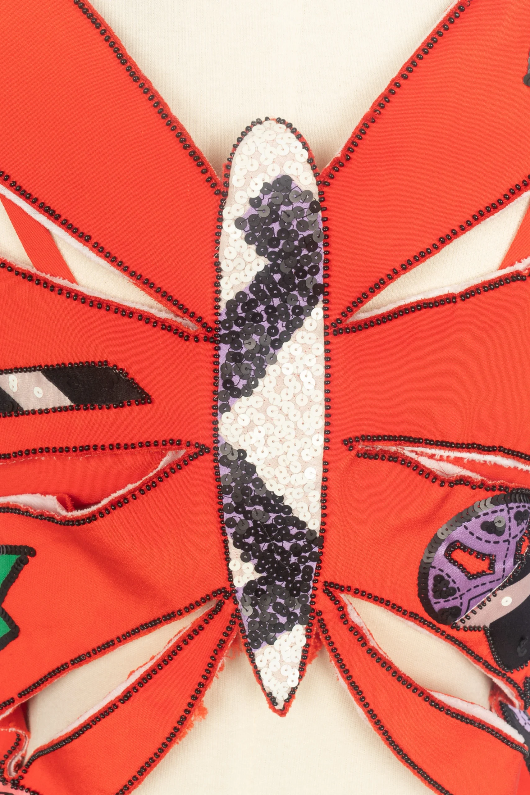 Robe "Papillon" Louis Feraud Haute Couture Printemps-Eté 1986 – Image 8