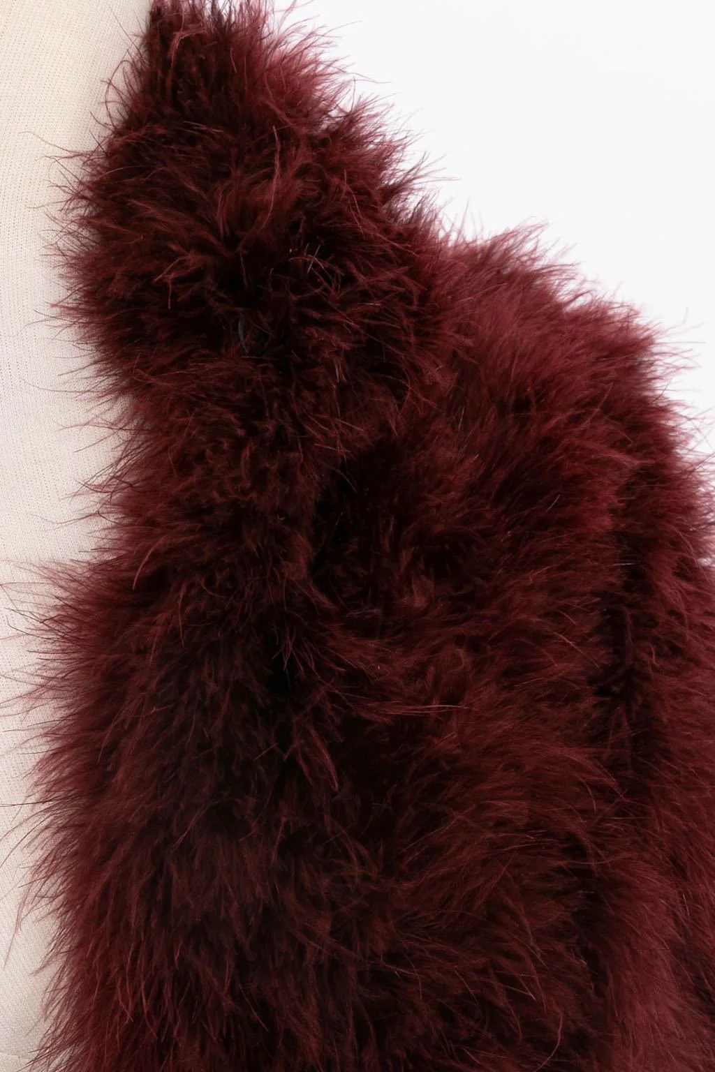 Boléro en marabout bordeaux Chantal Thomass – Image 6