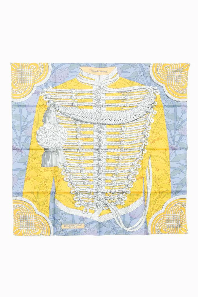 Foulard / Carré "Brandebourgs Fleuris" double face Hermès – Image 3