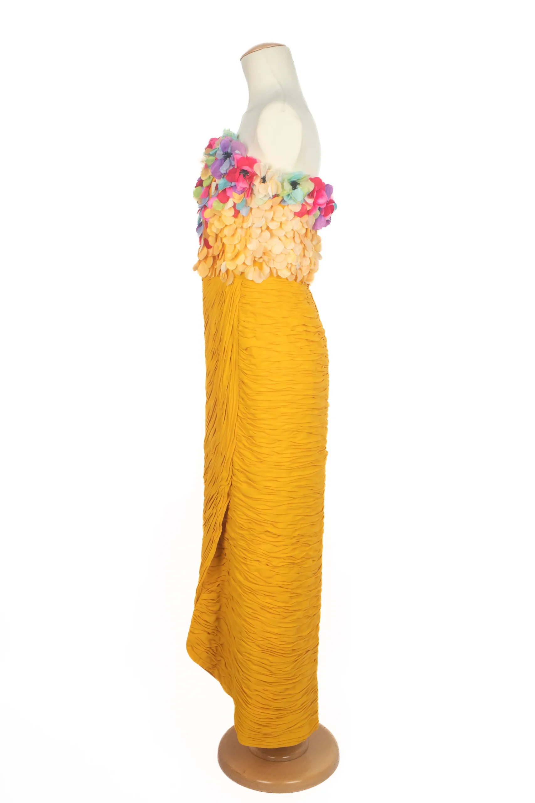 Robe fleuri Jean-Louis Scherrer Haute Couture Été 1991 – Image 9