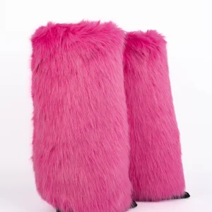 Bottes en fausse fourrure Alexandre Vauthier 2024