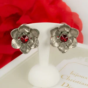 Boucles d'oreilles "fleur" Christian Dior