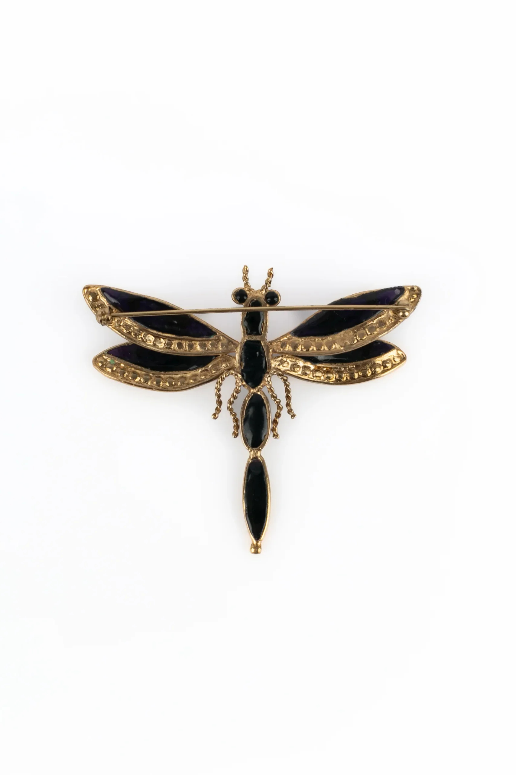 Broche libellule en pâte de verre – Image 7