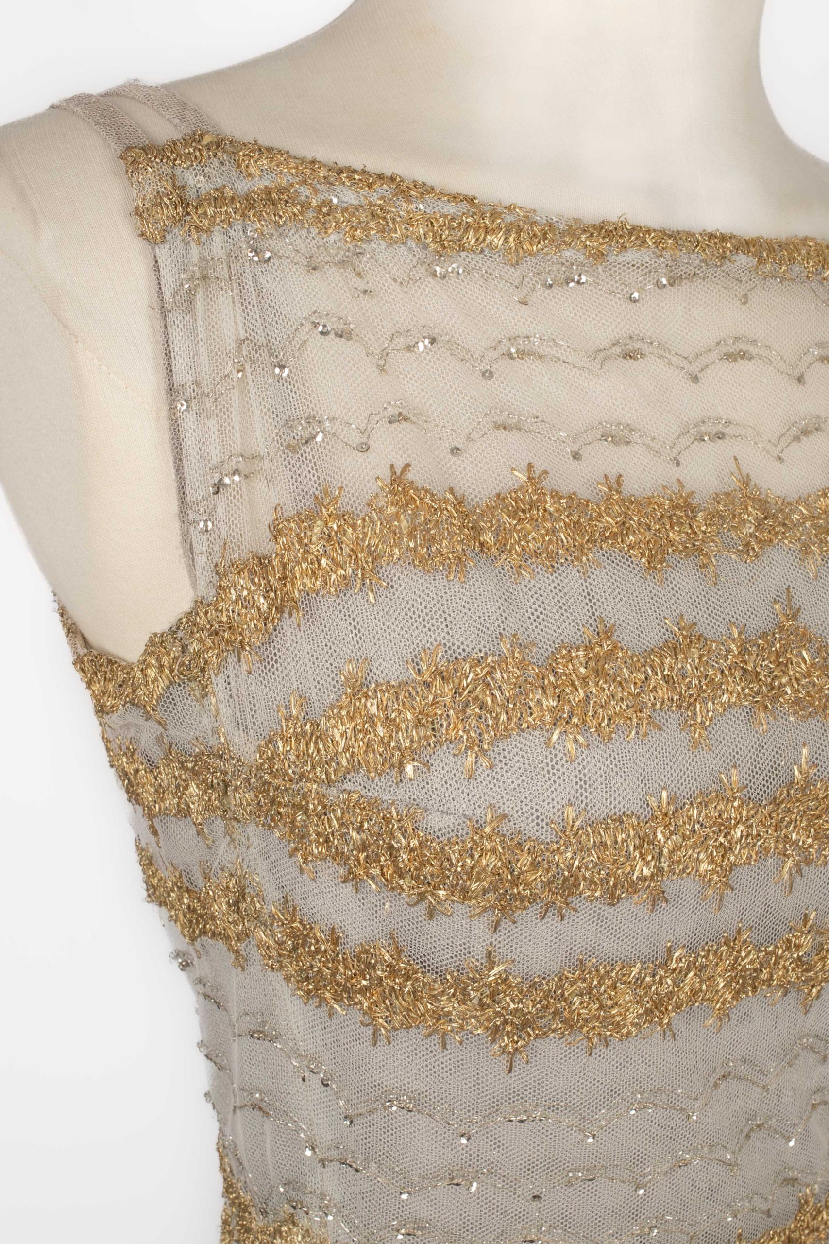 Robe vintage Dragoni Venezia Haute Couture 1950's – Image 6