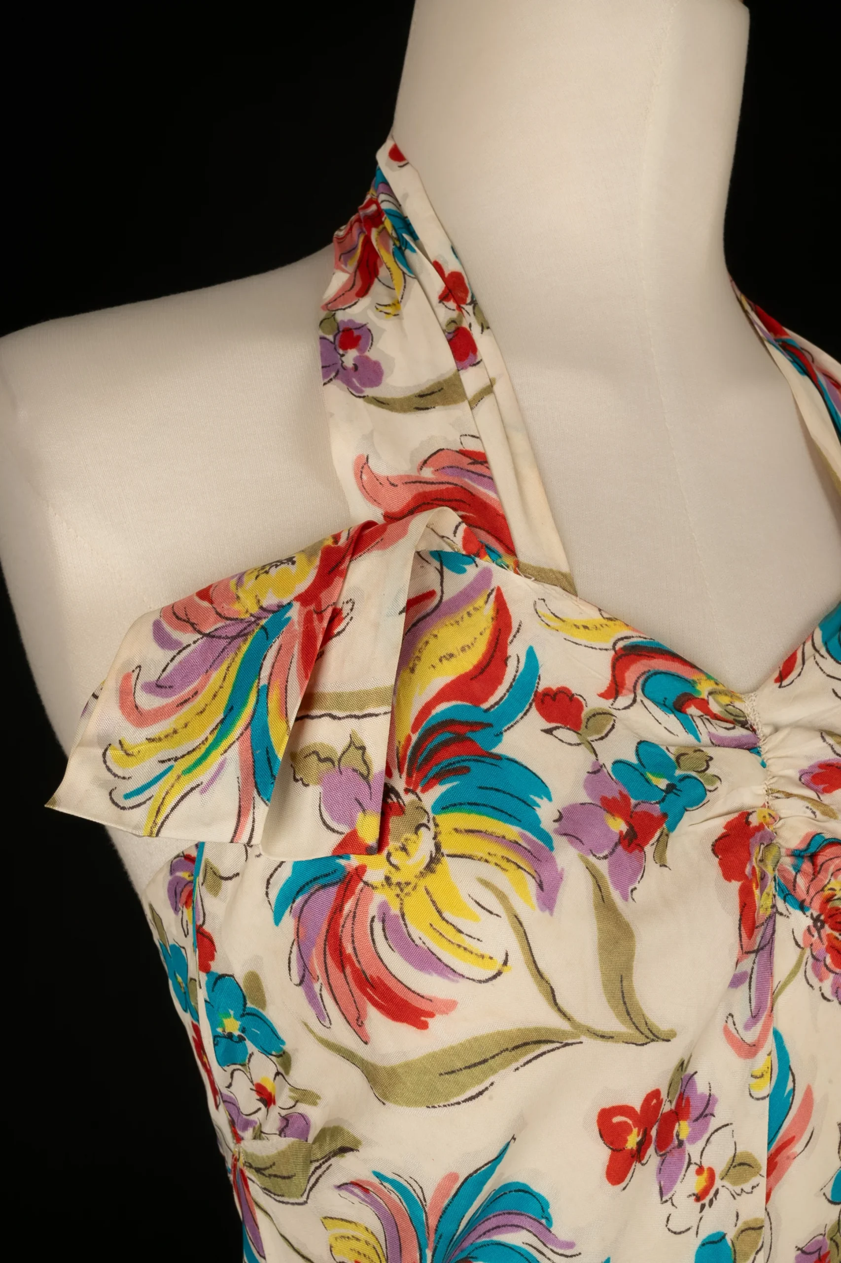 Robe fleurie 1940's – Image 9