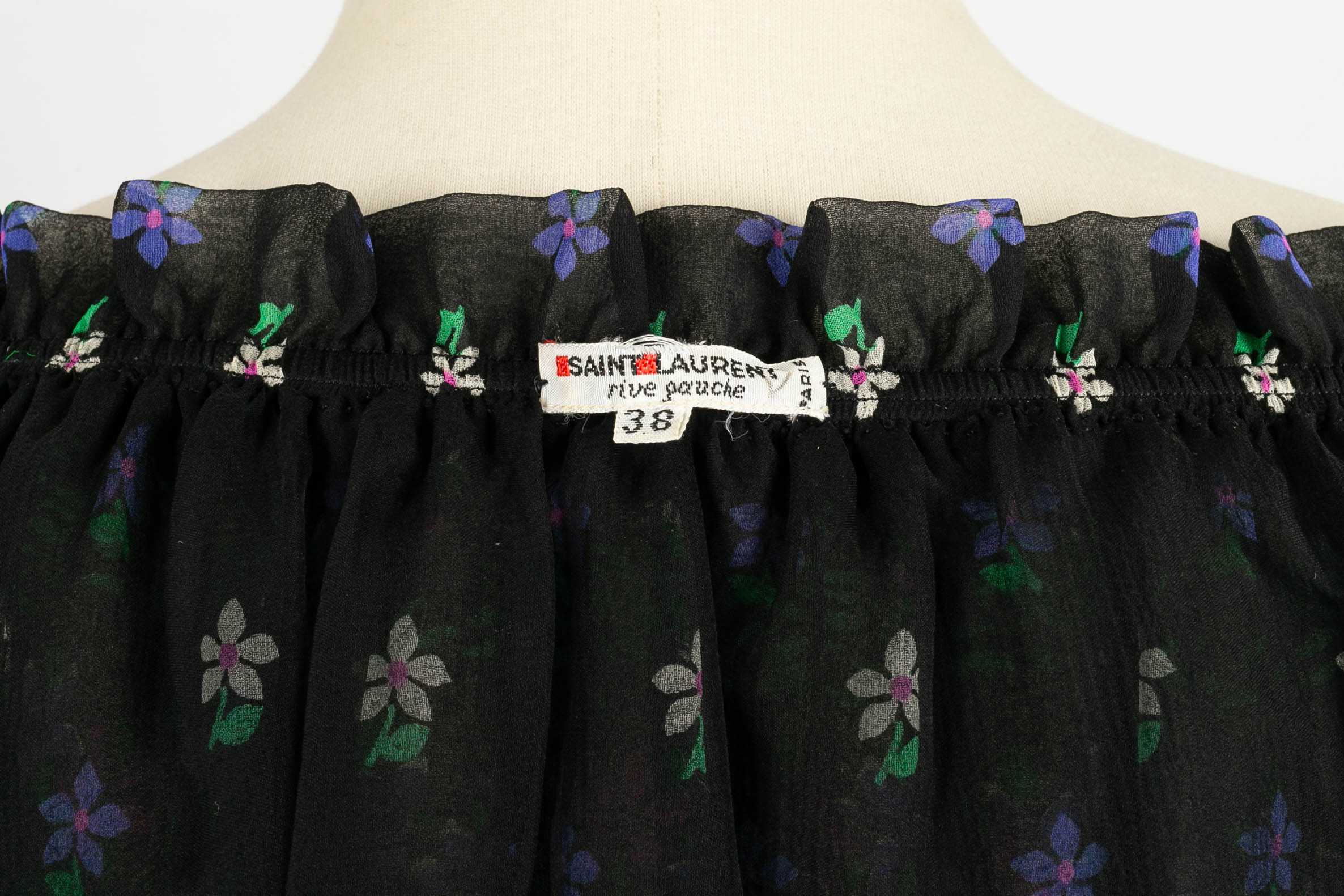 Blouse fleurie Yves Saint Laurent – Image 7