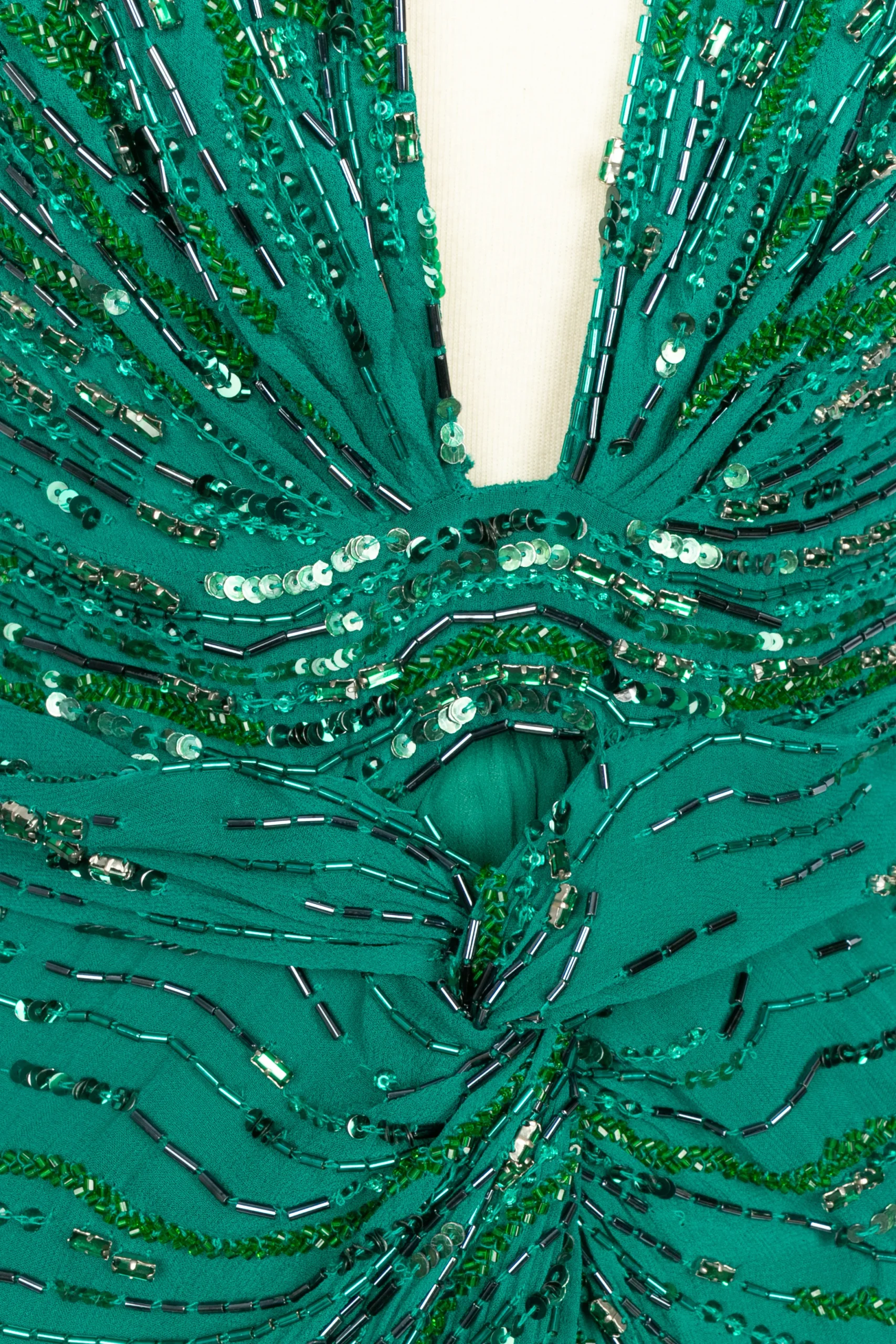 Robe en soie perlée Roberto Cavalli – Image 8