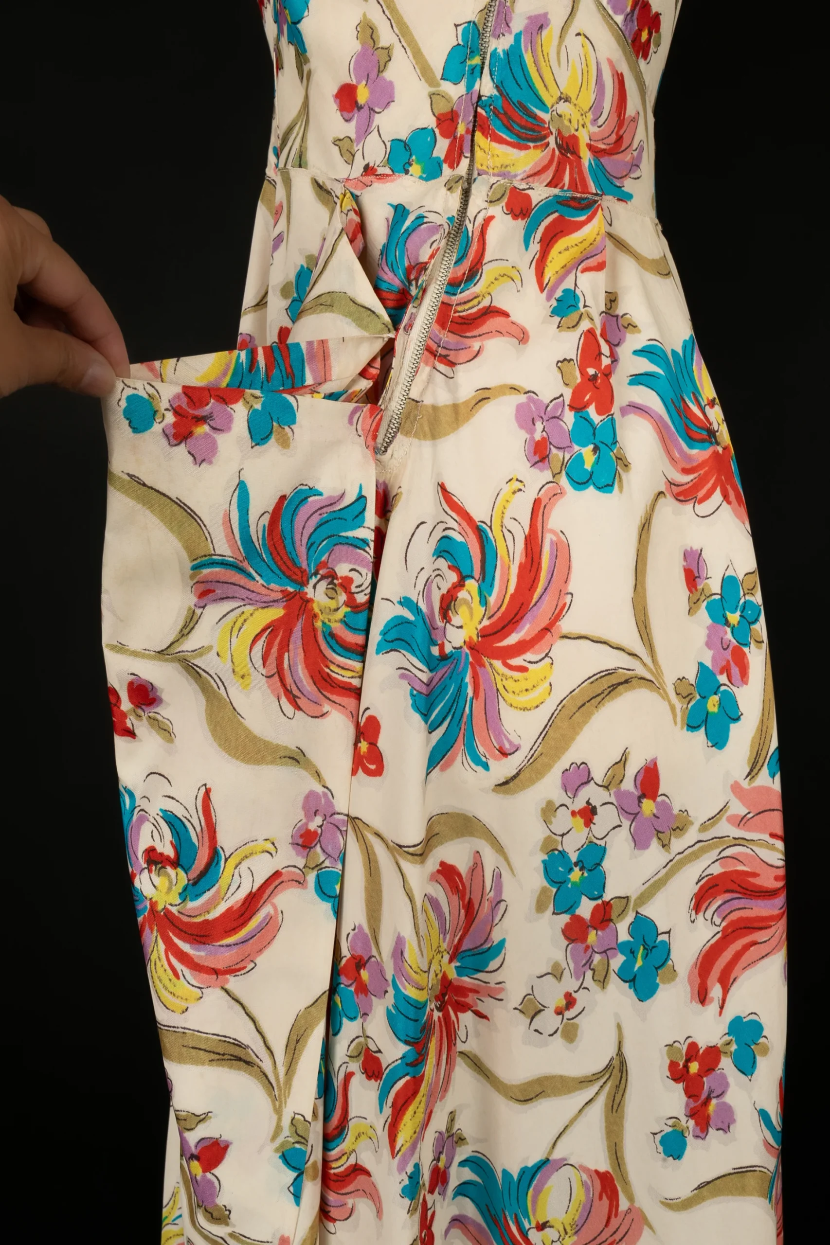 Robe fleurie 1940's – Image 8