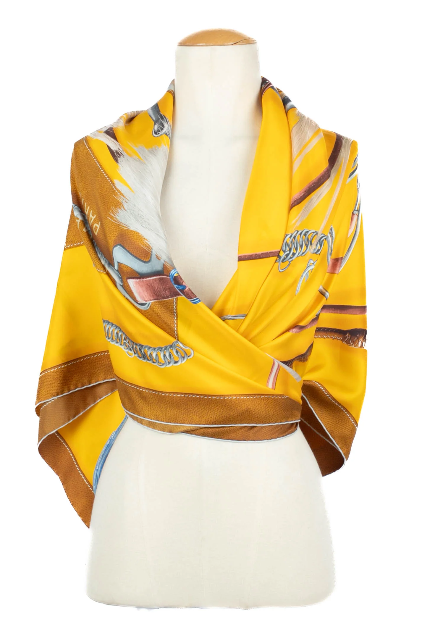 Foulard / Carré "Projets carrés au crayon" Hermès – Image 6