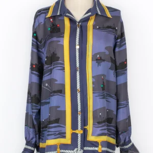 Chemise en soie Hermès