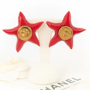 Boucles d'oreilles "étoile de mer" Chanel Haute Couture Eté 1989