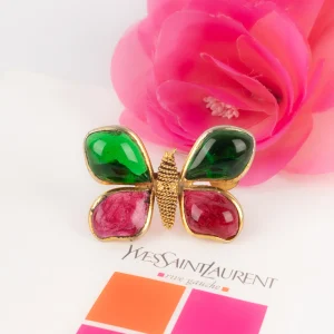 Broche papillon Yves Saint Laurent