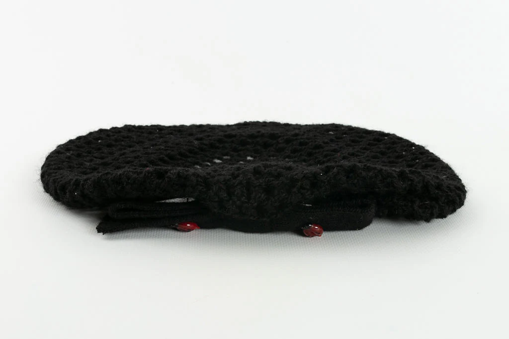 Béret en laine noire – Image 9