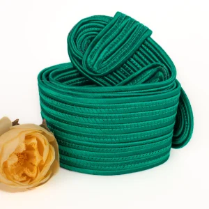Ceinture en passementerie verte