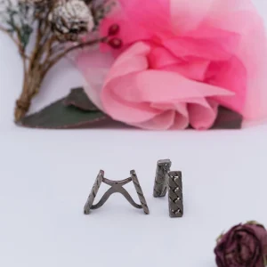 Boutons de manchette en argent Hermès