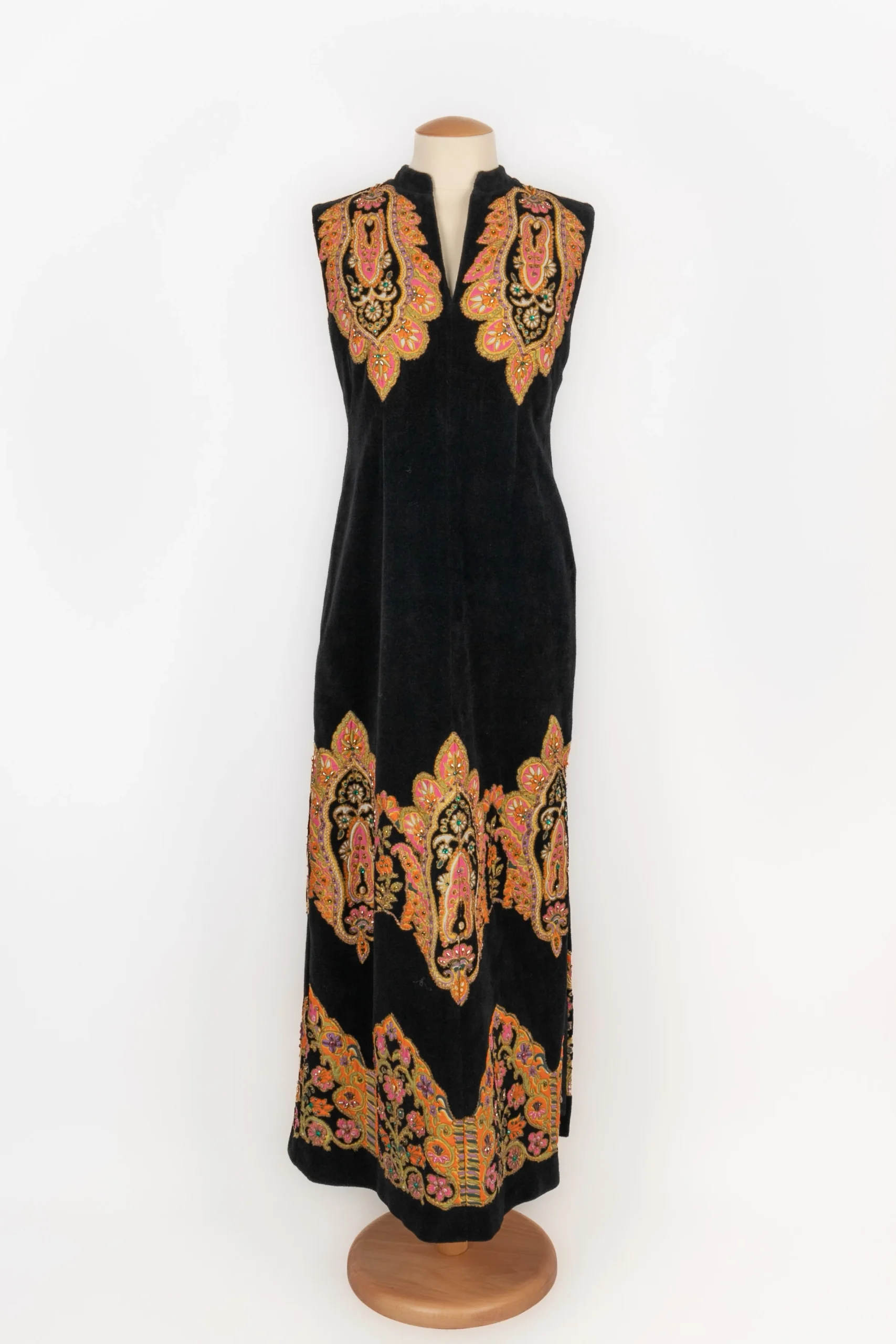 Robe en velours 1960's – Image 2