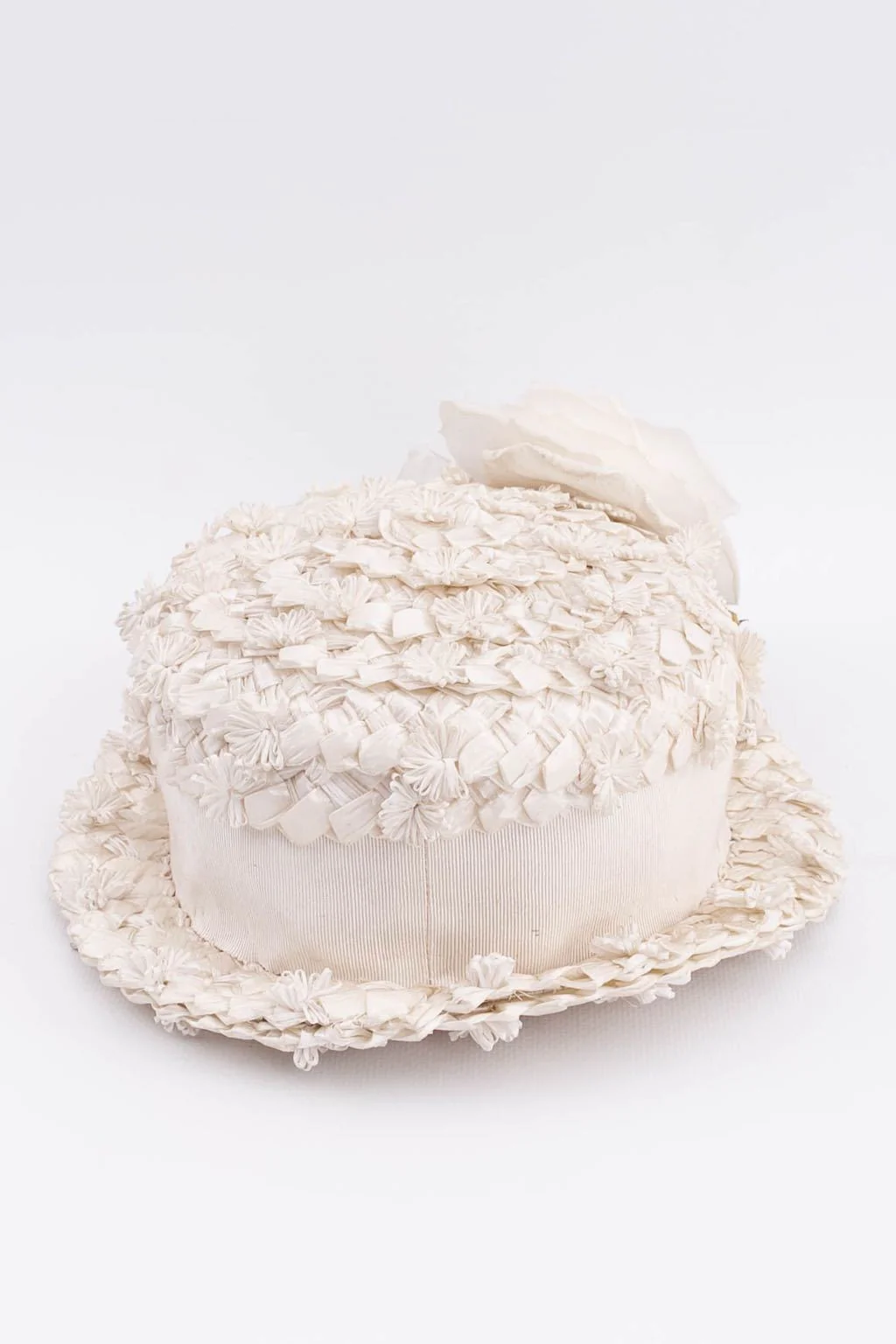 Chapeau en raphia blanc – Image 6
