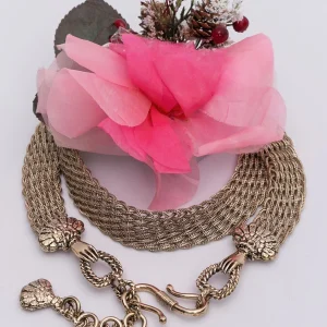 Ceinture en métal argenté