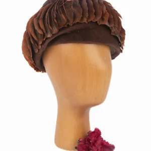 Chapeau vintage en plumes