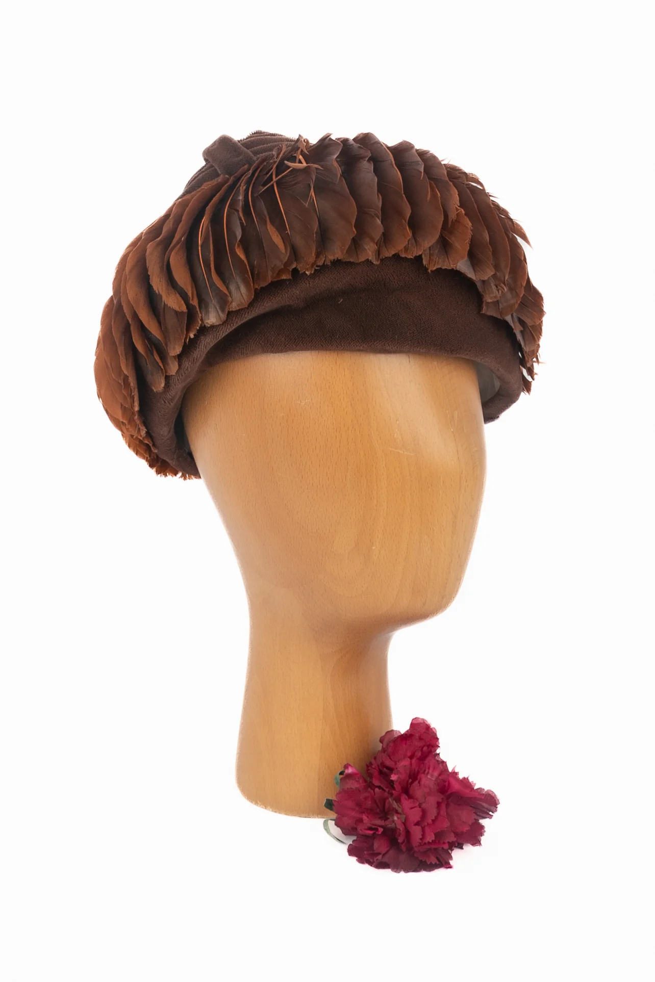 Chapeau vintage en plumes