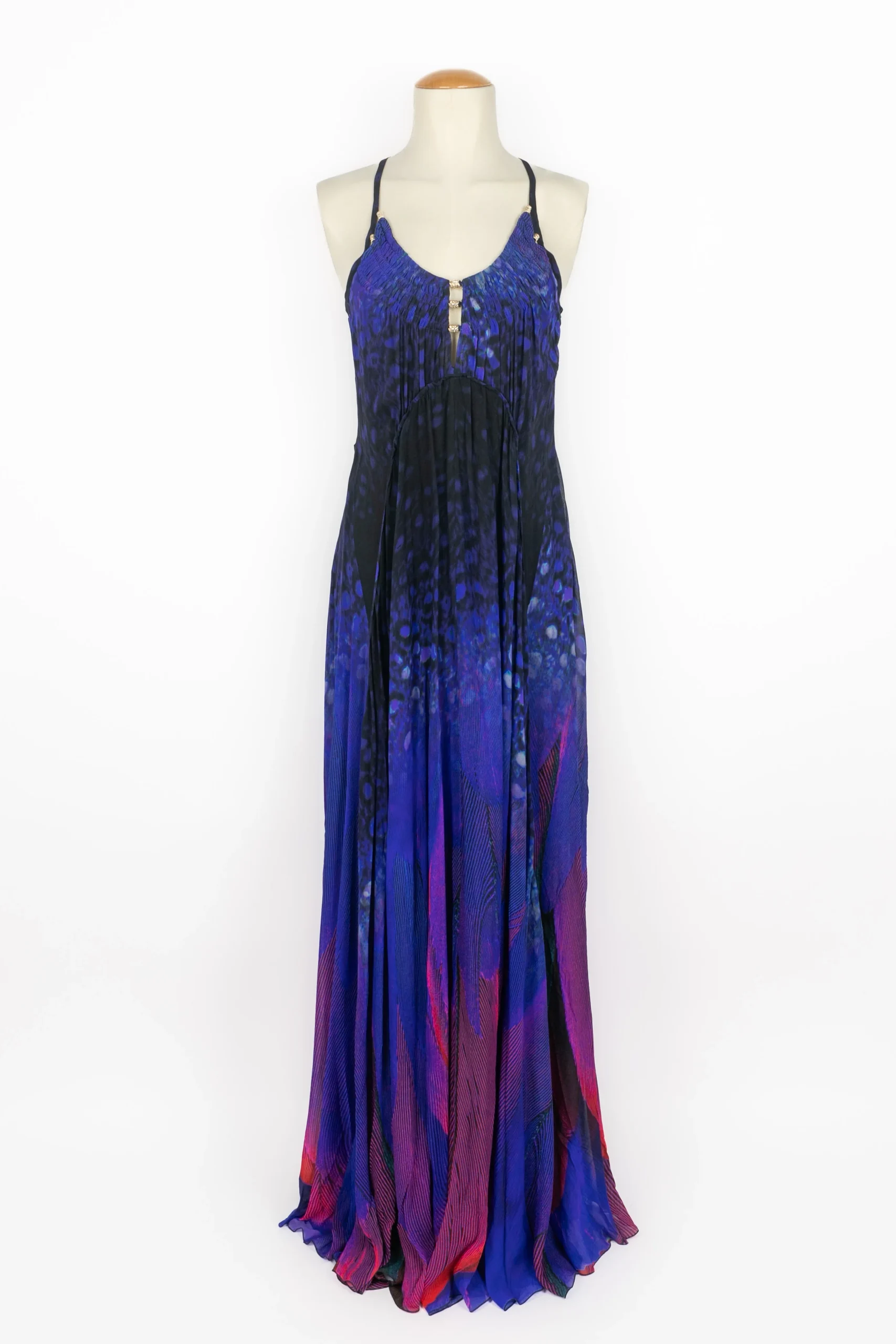 Robe en soie Cavalli