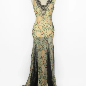 Robe en mousseline Galliano