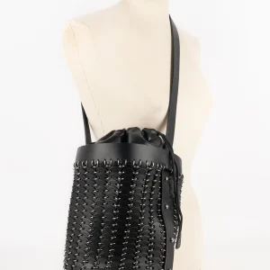 Sac seau noir Paco Rabanne Resort 2017