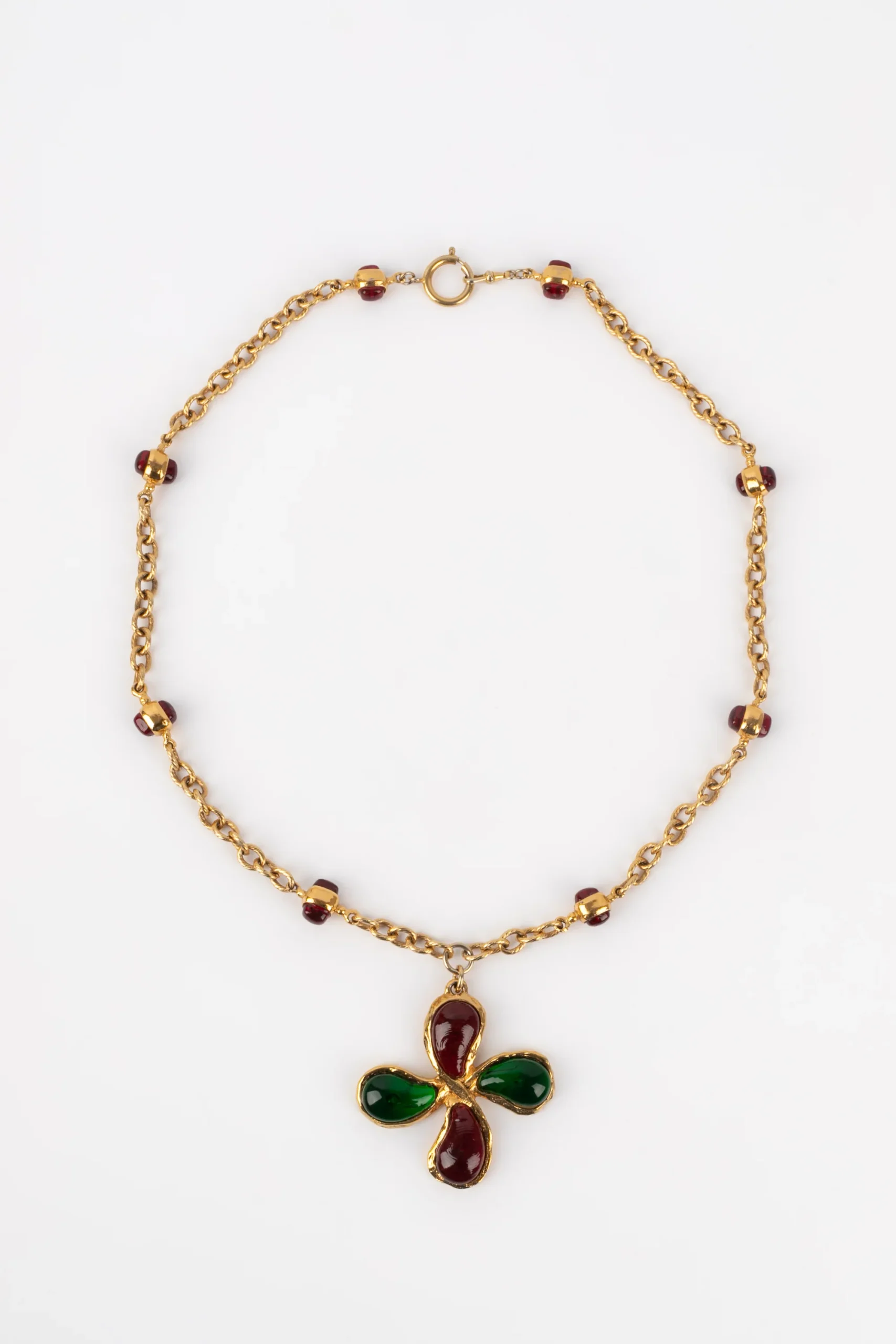 Collier en pâte de verre Chanel – Image 3