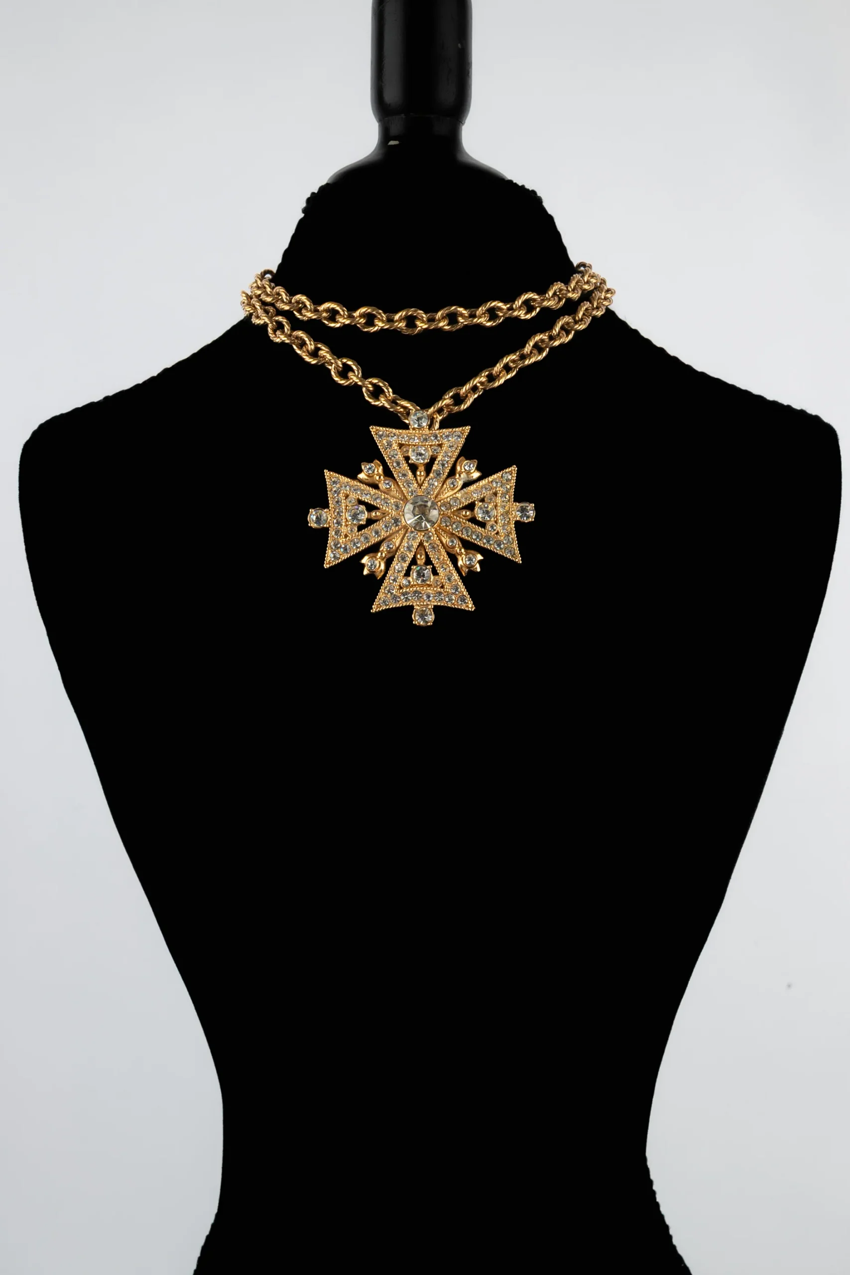 Collier "croix de malte" Christian Dior – Image 5