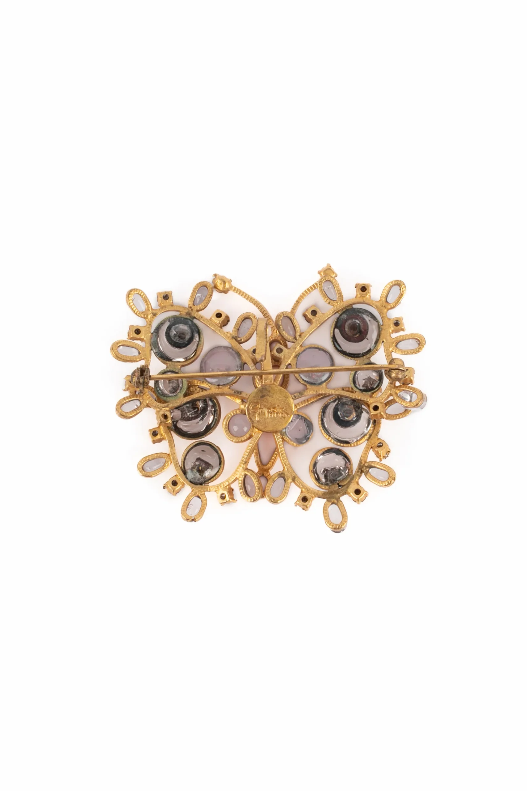 Broche pendentif "papillon" Gripoix vintage – Image 6