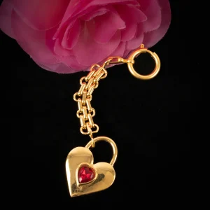 Porte clé coeur Chanel 1988