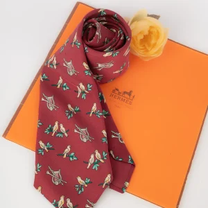 Cravate en soie Hermès