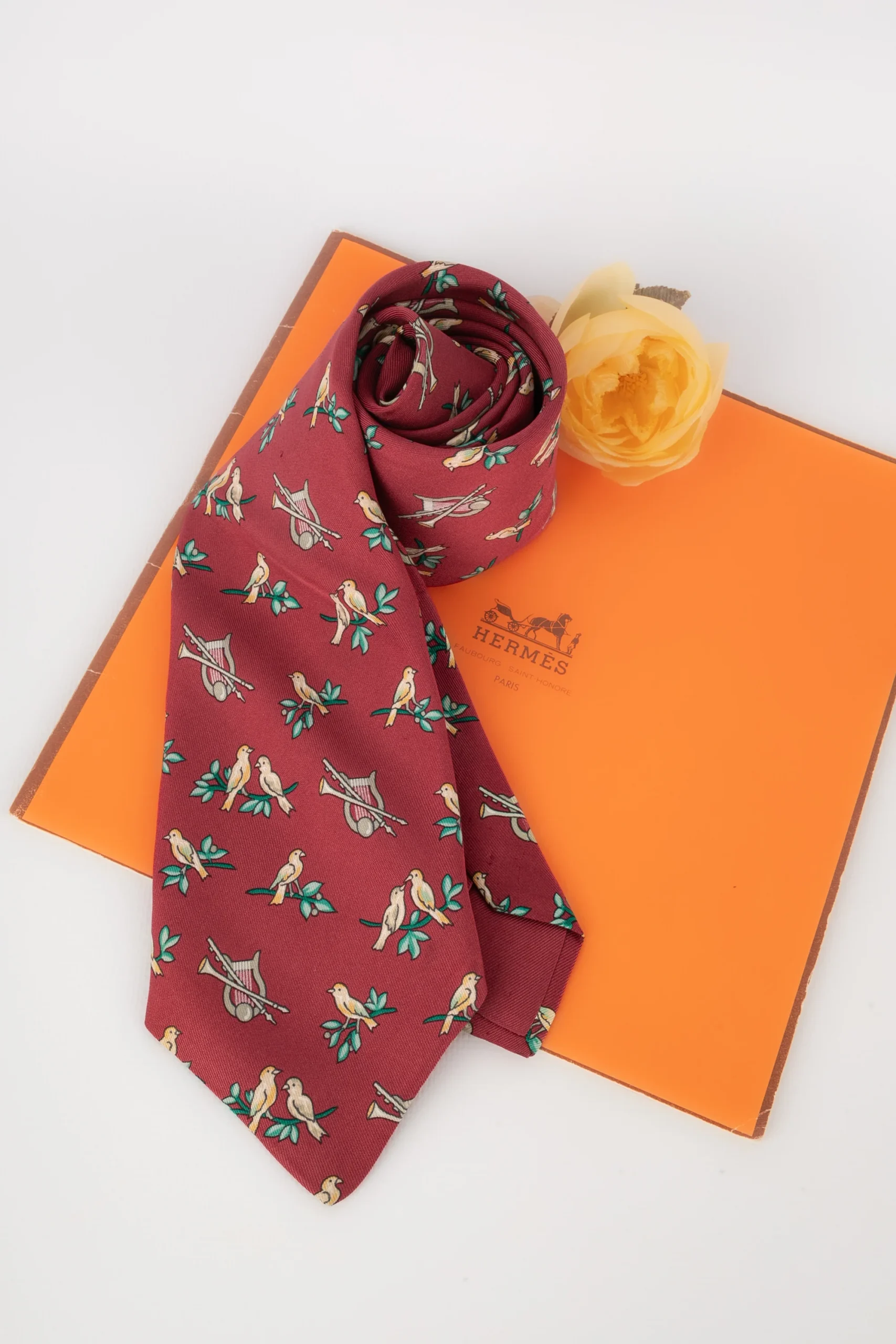 Cravate en soie Hermès