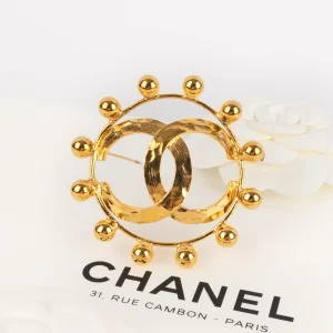 Broche cc Chanel 1990's