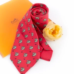 Cravate en soie Hermès