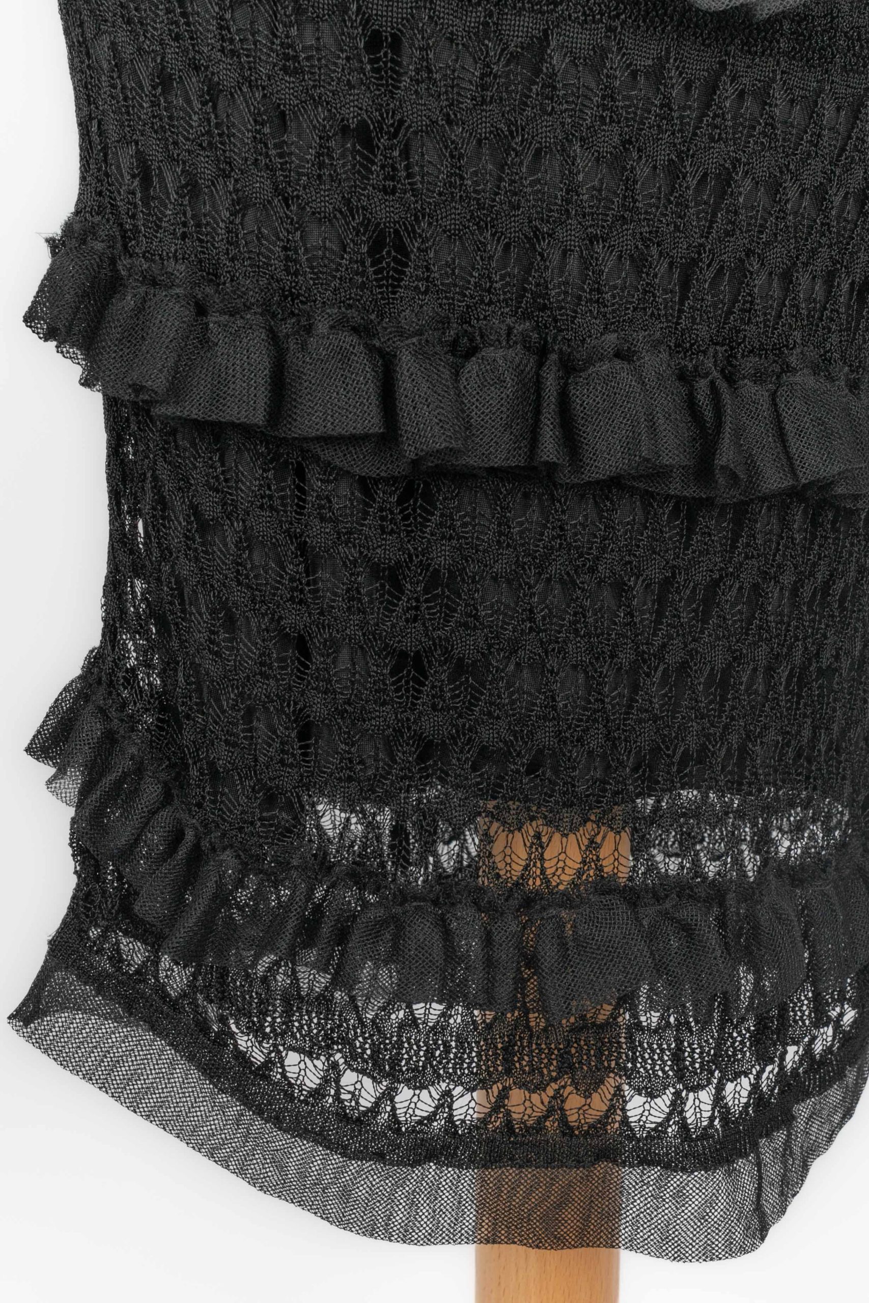 Robe en maille noire Galliano – Image 8