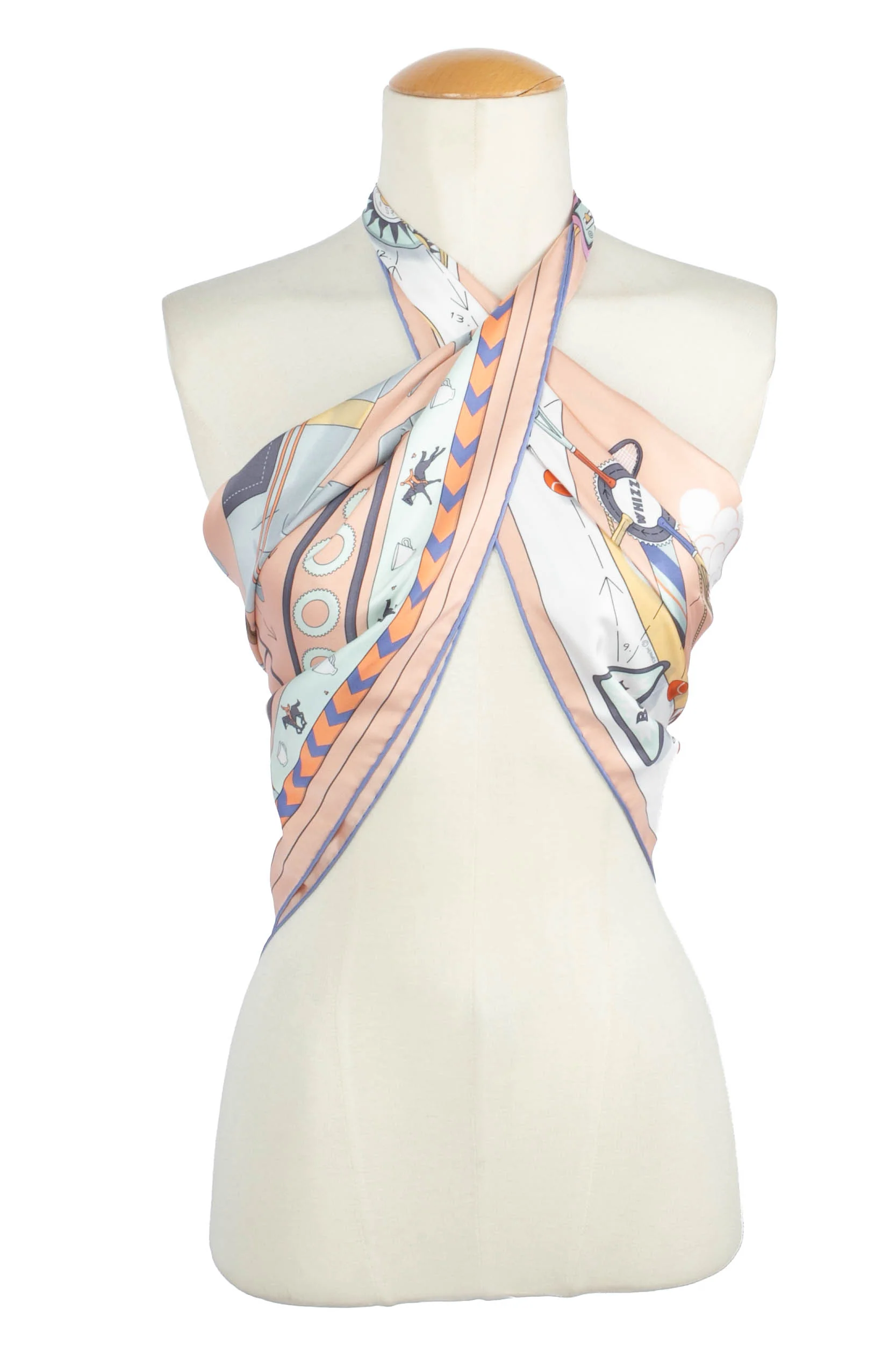 Carré / Foulard "Tea for two" Hermès – Image 6