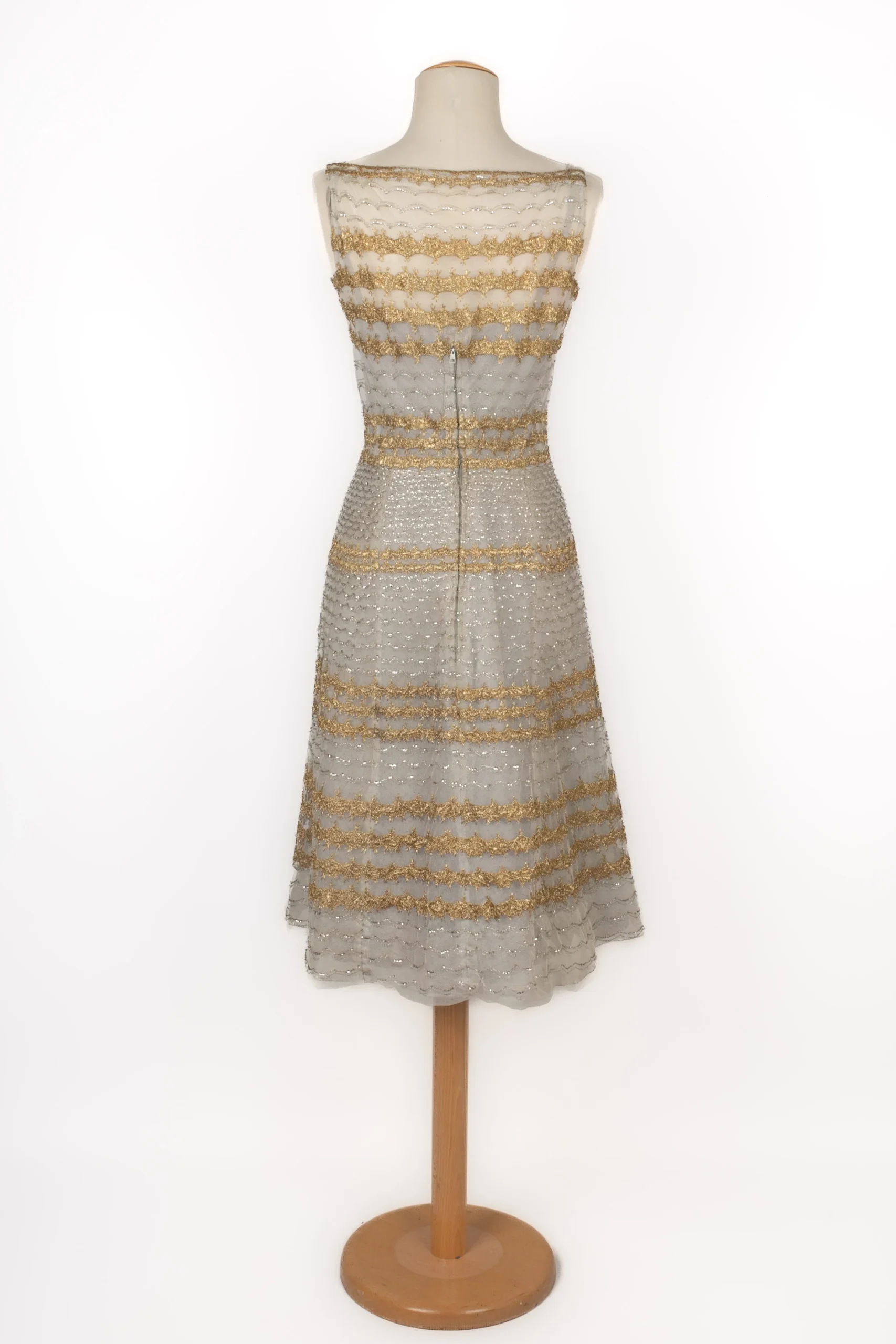 Robe vintage Dragoni Venezia Haute Couture 1950's – Image 4