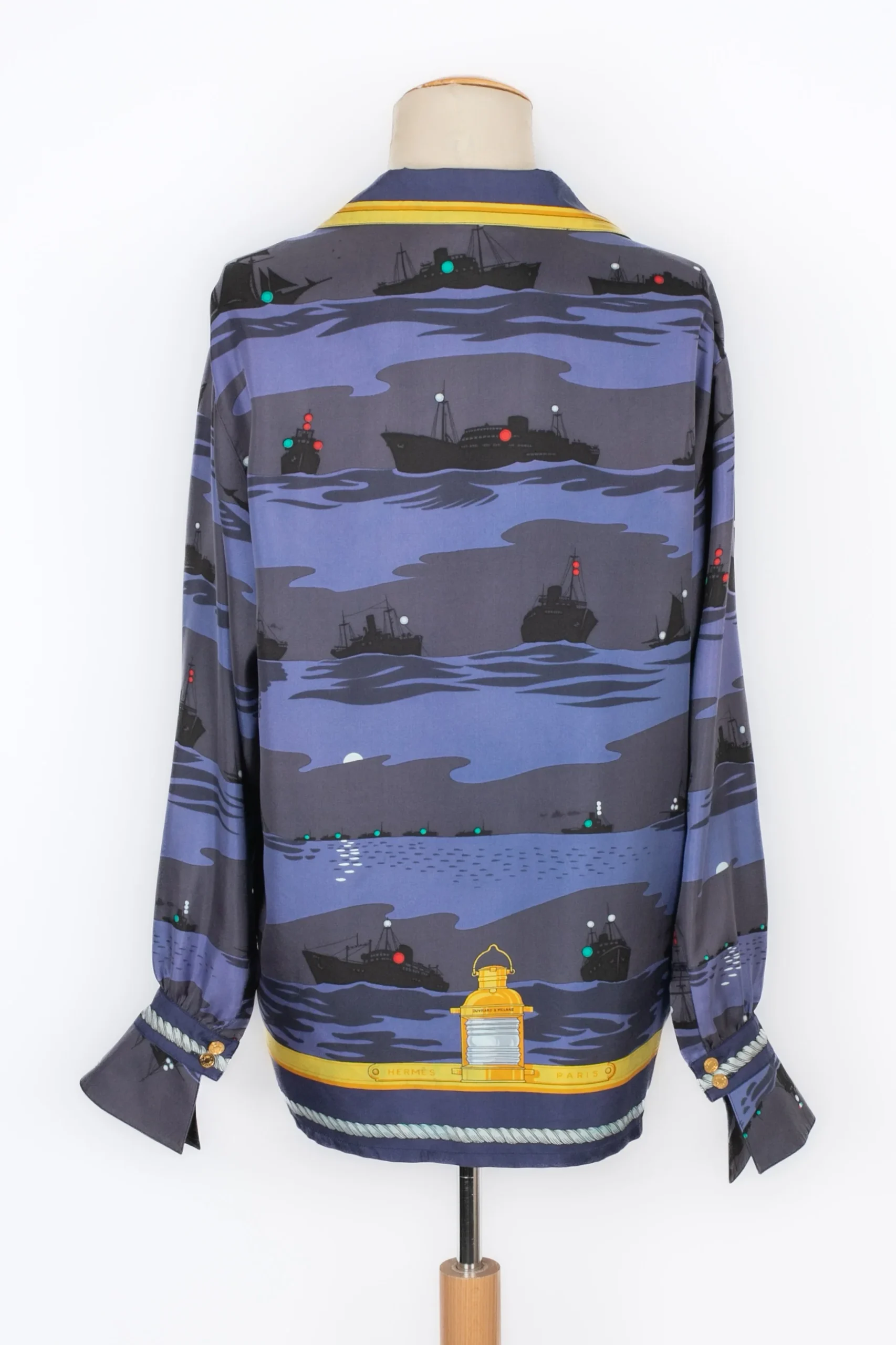 Chemise en soie Hermès – Image 4