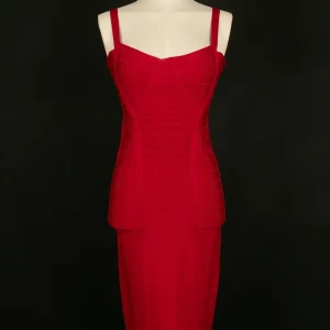 Robe rouge Hervé Léger