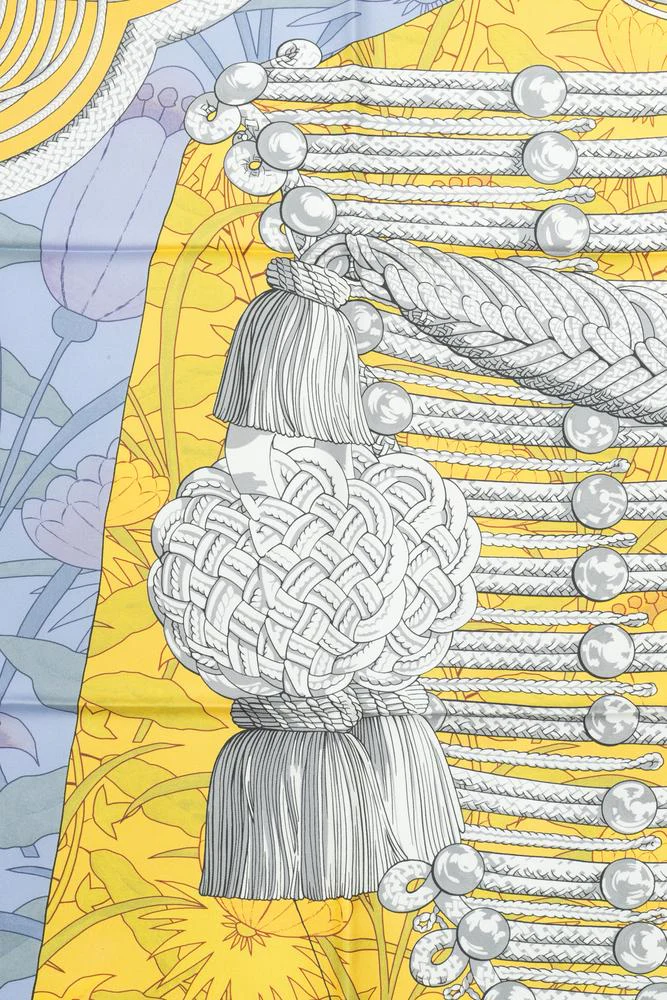 Foulard / Carré "Brandebourgs Fleuris" double face Hermès – Image 9