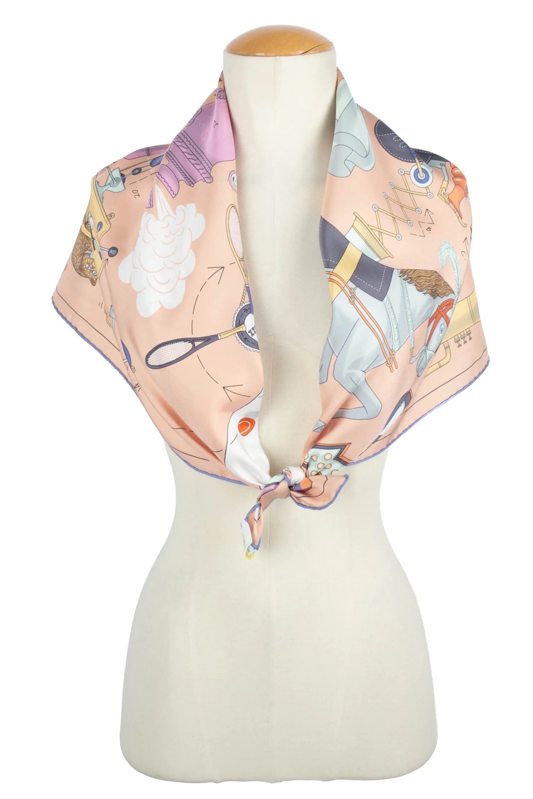 Carré / Foulard "Tea for two" Hermès – Image 5