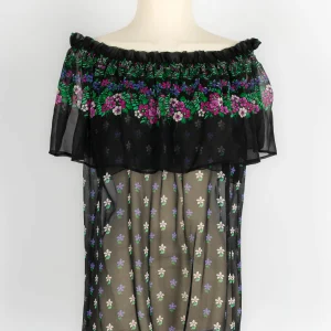 Blouse fleurie Yves Saint Laurent