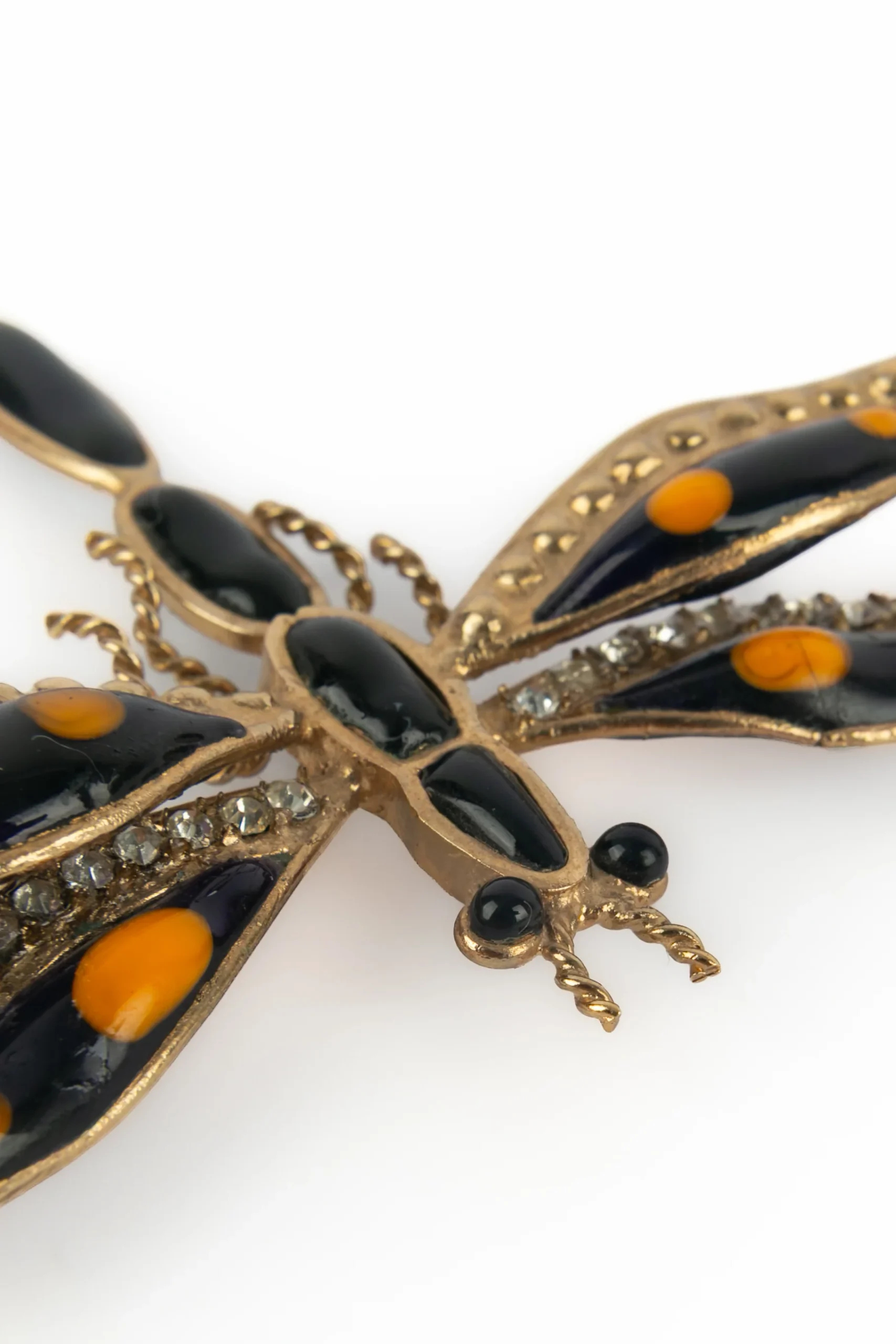 Broche libellule en pâte de verre – Image 6