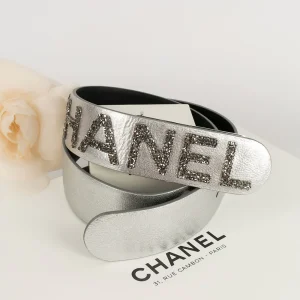 Ceinture argentée Chanel