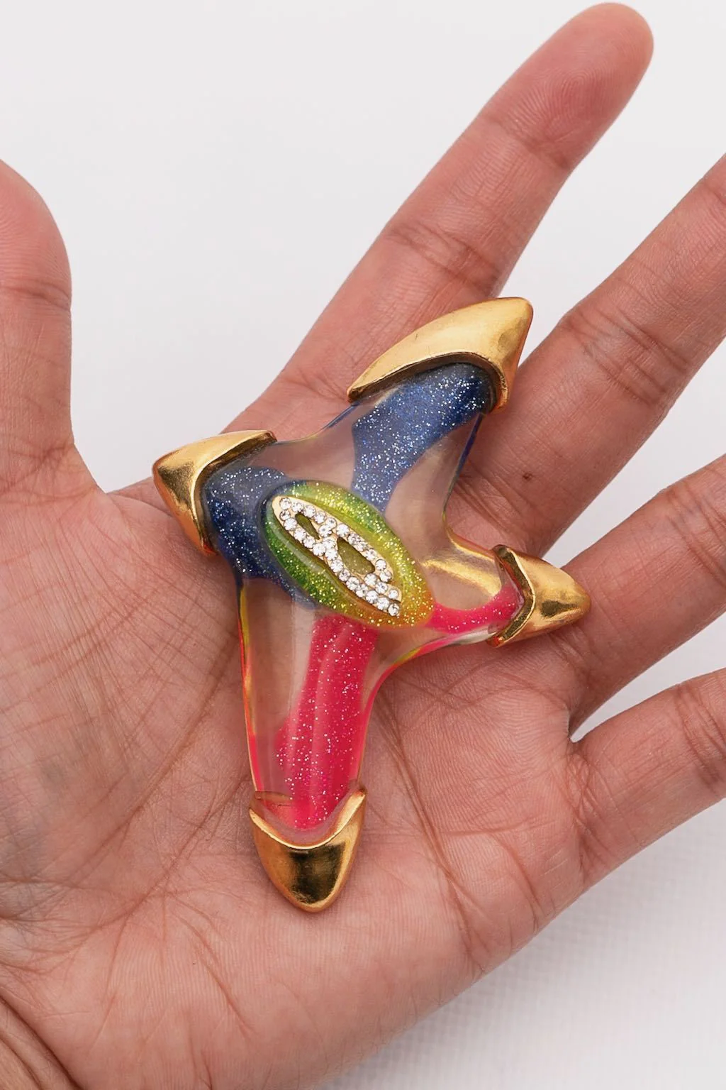 Broche multicolore Christian Lacroix – Image 4