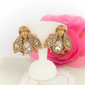 Boucles d'oreilles abeilles Dior