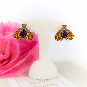 Boucles d'oreilles abeilles Dior