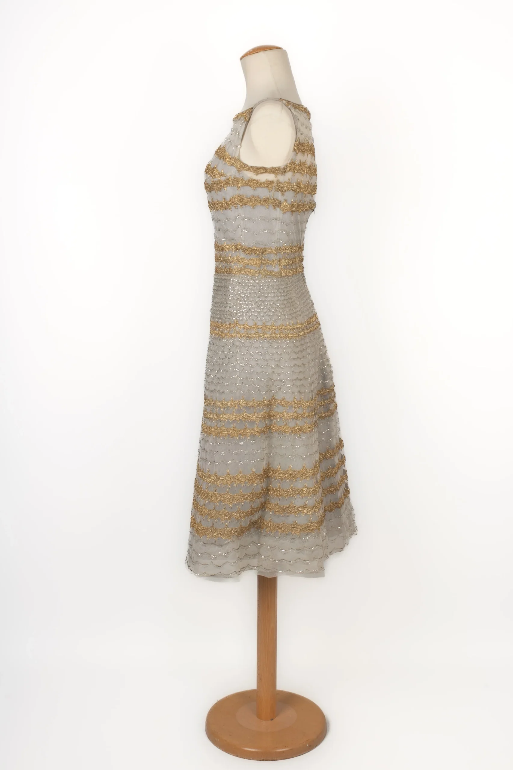 Robe vintage Dragoni Venezia Haute Couture 1950's – Image 5