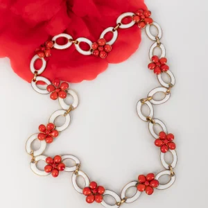 Collier en pâte de verre Gripoix